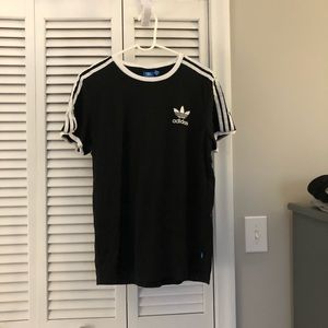 Black and White Adidas Tee